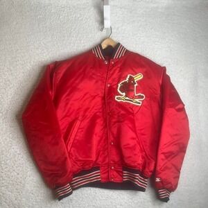 St. Louis Cardinals vintage starter diamond collection satin bomber jacket 80s L